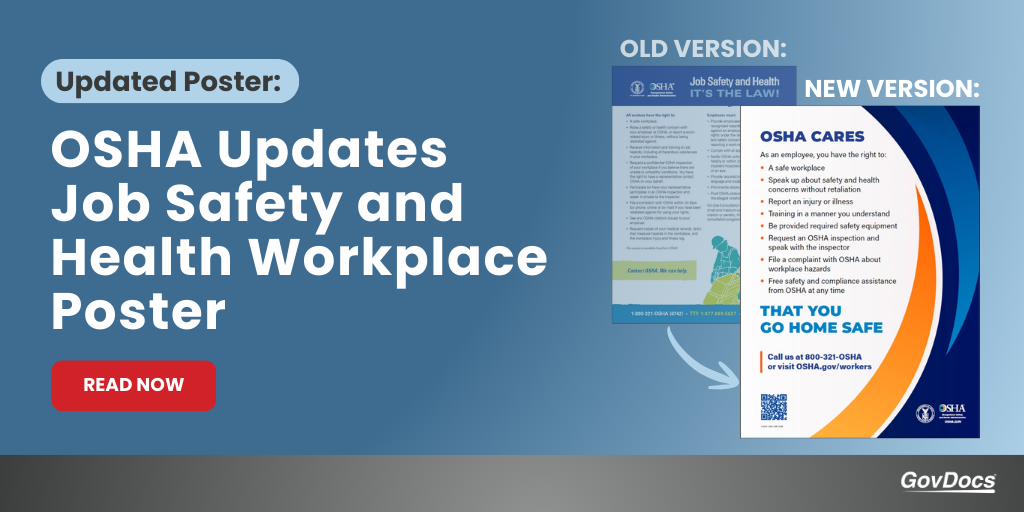 OSHA Cares New Job Safety and Health Poster