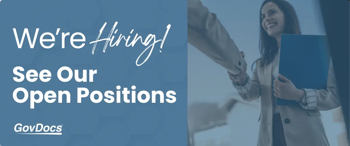 We're Hiring - GovDocs