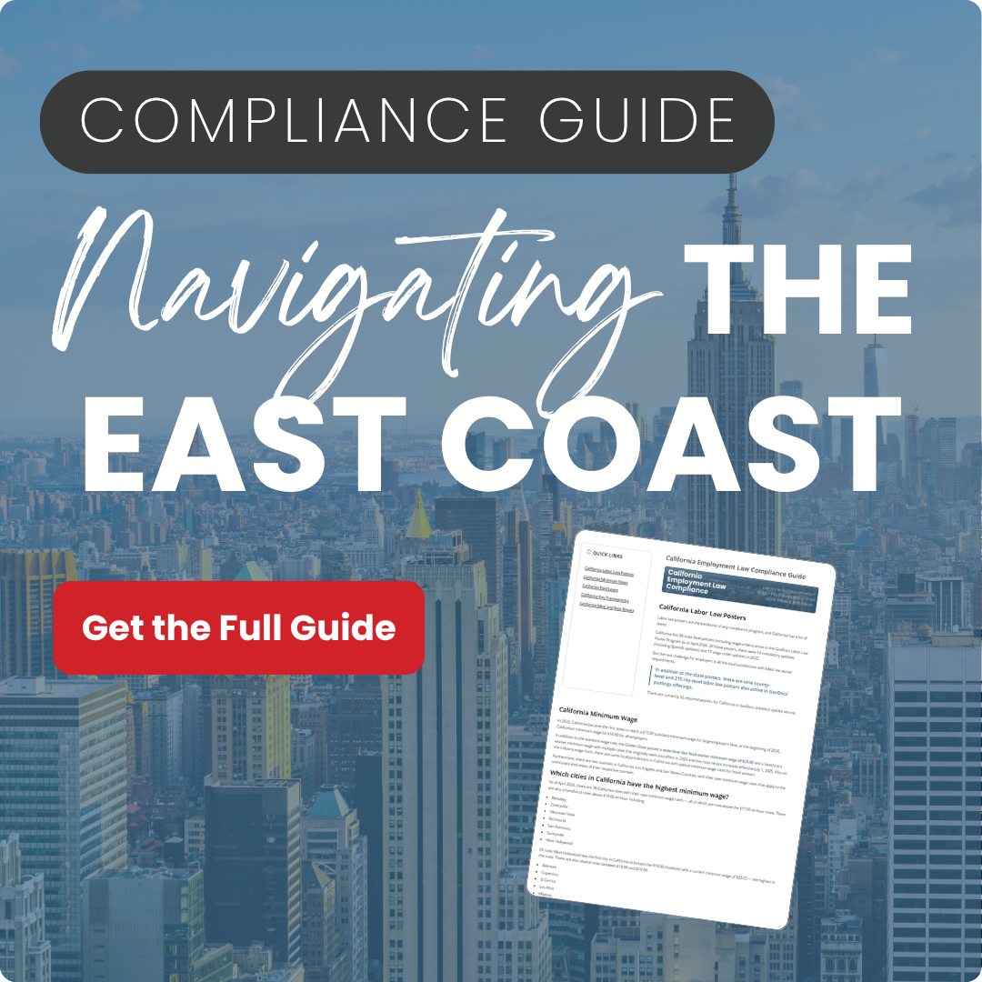 GovDocs East Coast Employment Law Compliance Guide