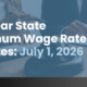 Midyear State Minimum Wage Rate Updates: July 1, 2026