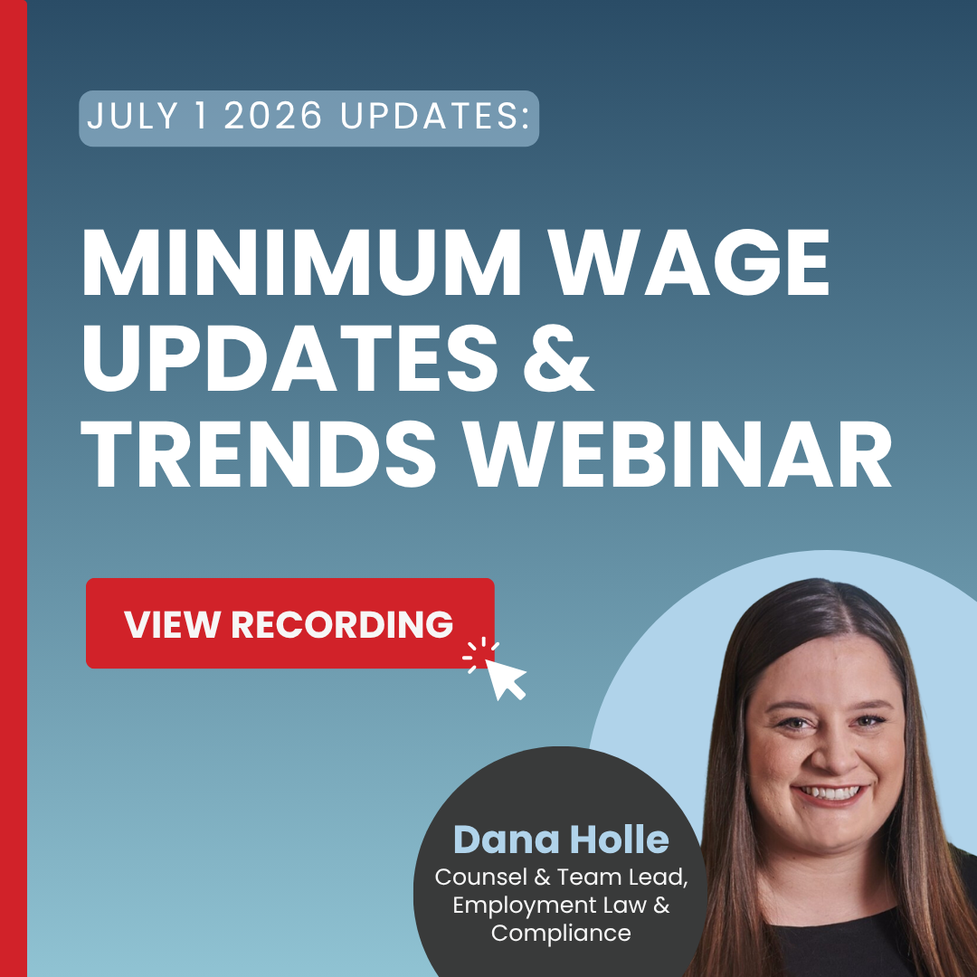 View July 1 Minimum Wage Updates and Trends Webinar from Dana Holle of GovDocs