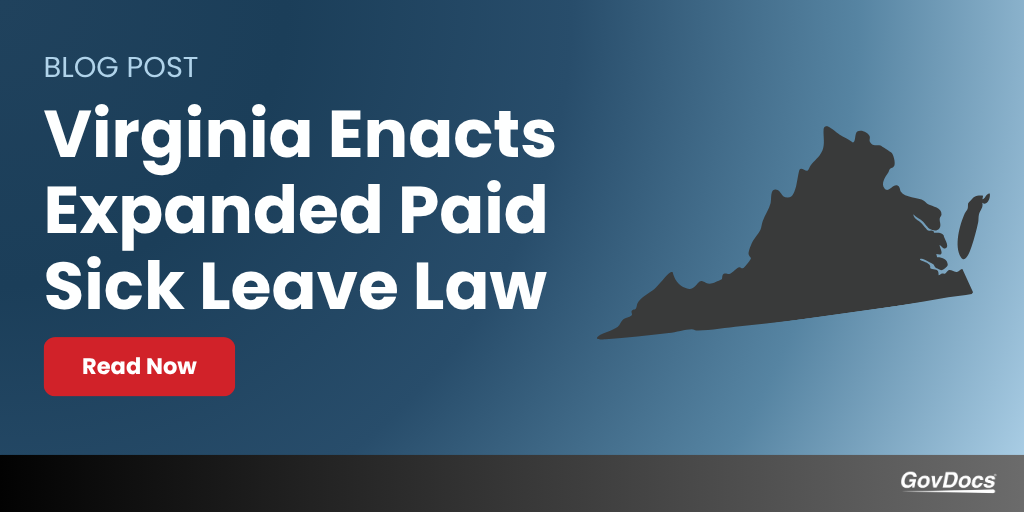 Virginia Enacts Expanded Paid Sick Leave Law (1)