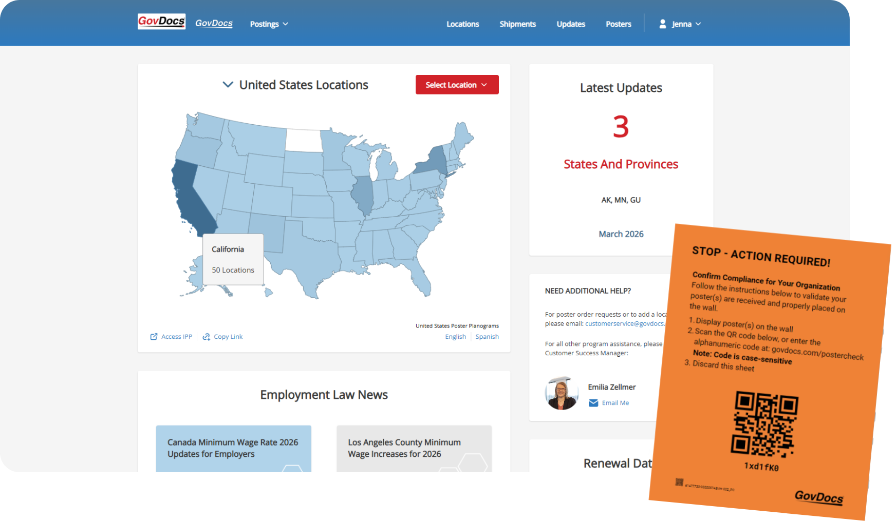 Govdocs labor law poster program and service for enterprise organizations