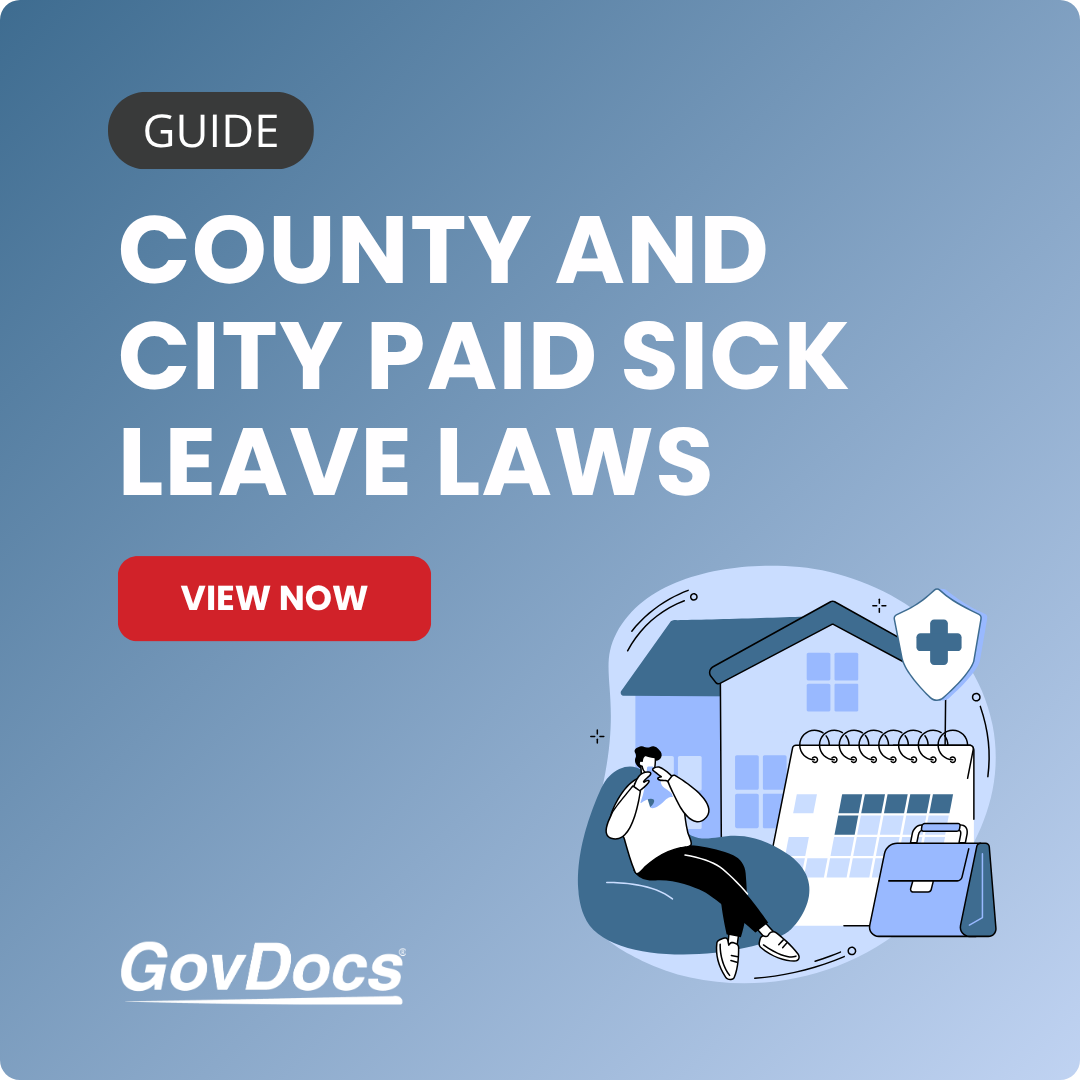 County and City Paid Sick Leave Laws