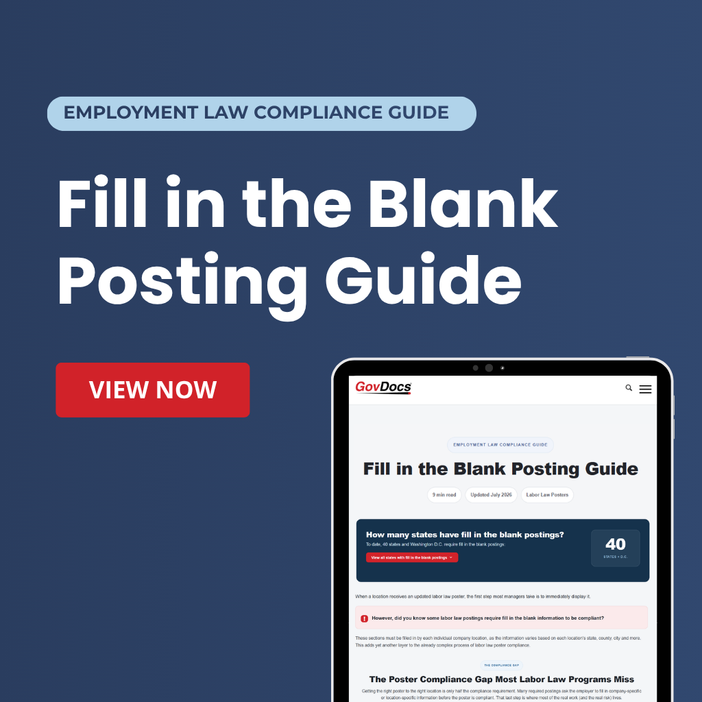 Fill-In-The-Blank Posting Guide (2) Fill in the Blank Posting Guide from GovDocs Employment Law Compliance