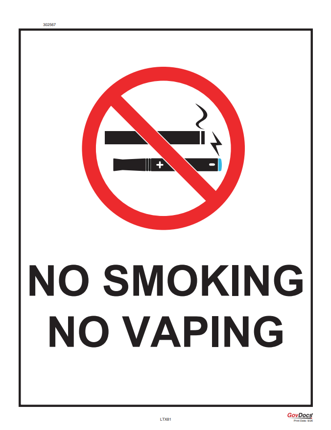 Plano No Smoking poster